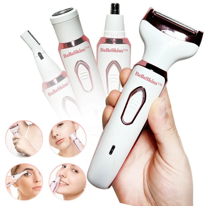 BelleSkim™ 4 en 1 Elimina el vello en minutos — sin cortes, sin irritación y sin gastar en depilaciones costosas.
