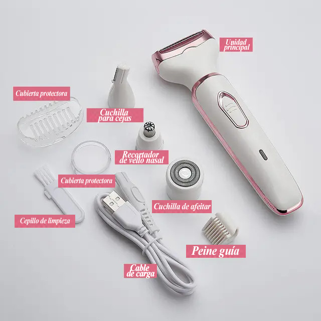 BelleSkim™ 4 en 1 Elimina el vello en minutos — sin cortes, sin irritación y sin gastar en depilaciones costosas.